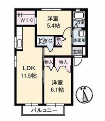 シャーメゾン小松島の物件間取画像